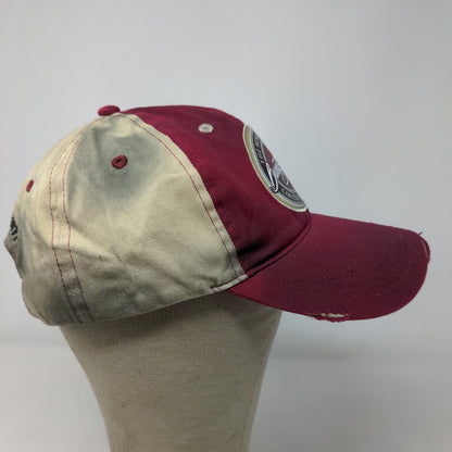 Barrett Jackson Men's Slideback Hat Cap Red Tan Adjustable Embroidered