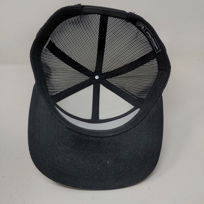 RCM Supply Men's Snapback Mesh Back Hat Cap Black Gray Patch Logo
