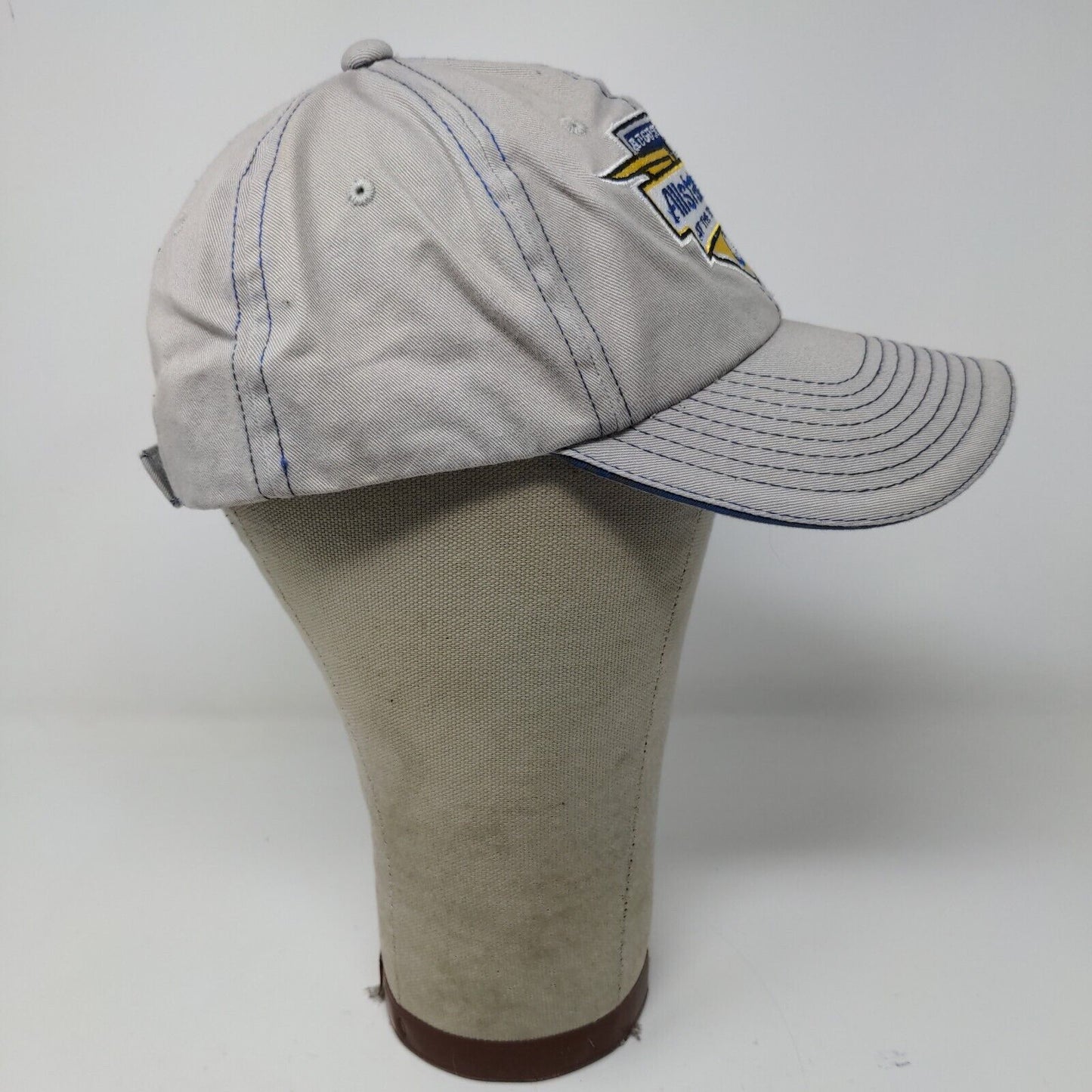 Allstate 400 At the Brickyard Strapback Hat Gray Adjustable 2006 Embroidered