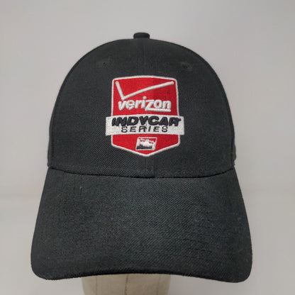 New Era Men's Verizon Indycar Series Strapback Hat Black Adjustable Embroidered