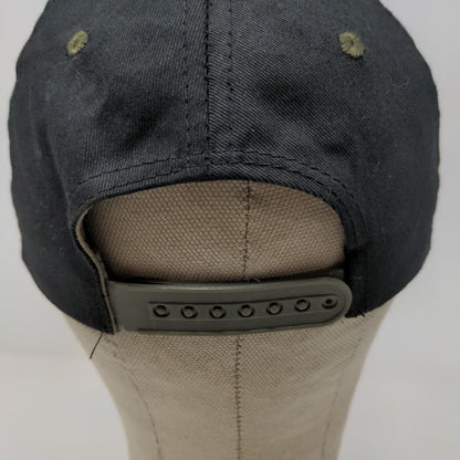 Tongass Men's Snapback Hat Black Green Alaska Embroidered Fish Logo