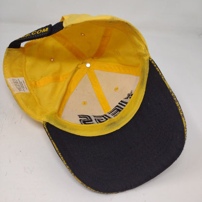 Jegs High Performance Mens Strapback Hat Yellow Black Embroidered Logo