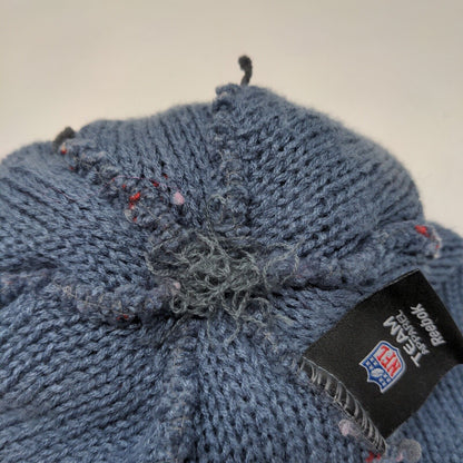 Reebok Team NFL Men's Super Bowl XLVI Knit Beanie Hat Blue OSFA Fiar Isle