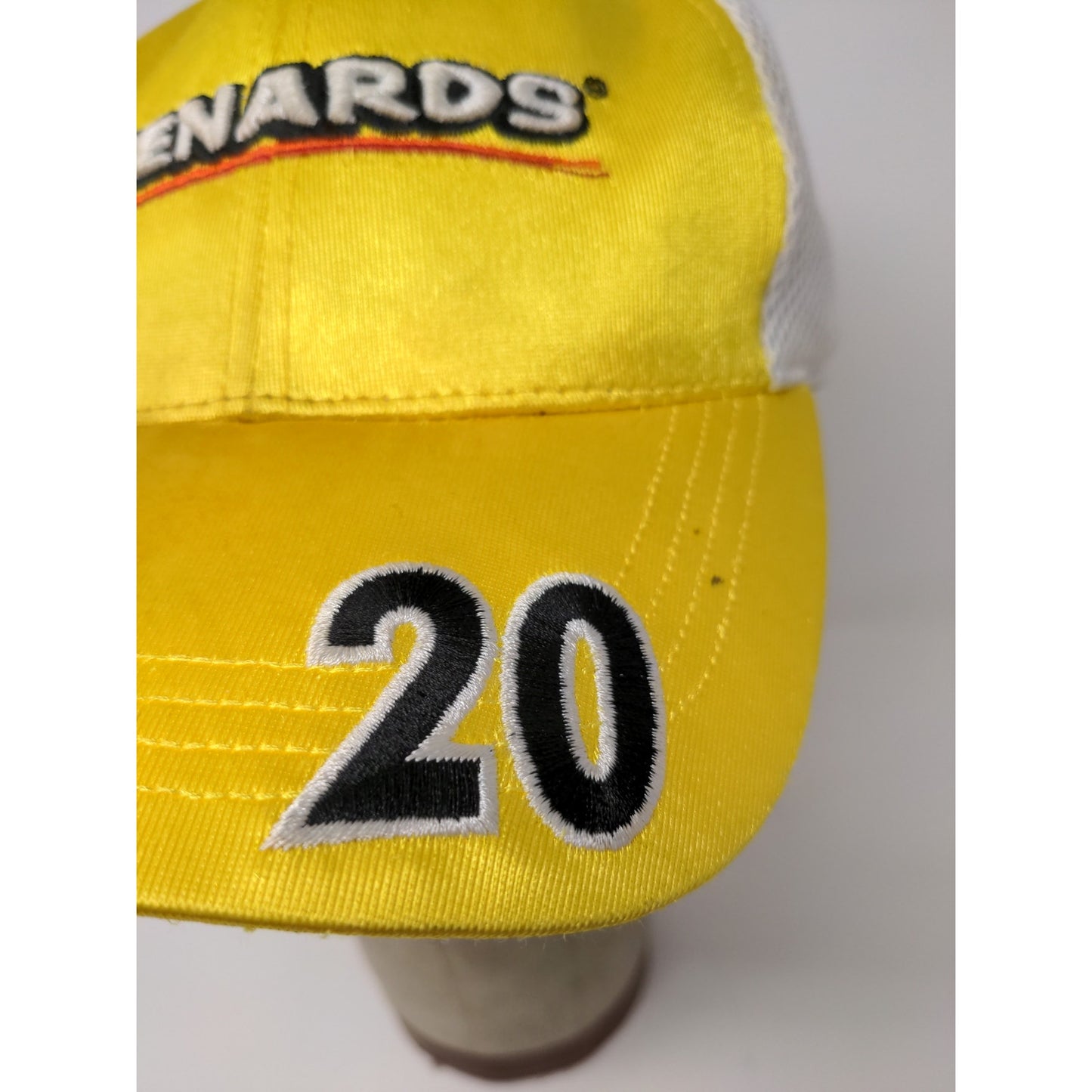 Menards Indy Car Series Vision Racing Hat #20 One Fit Yellow White Meshback