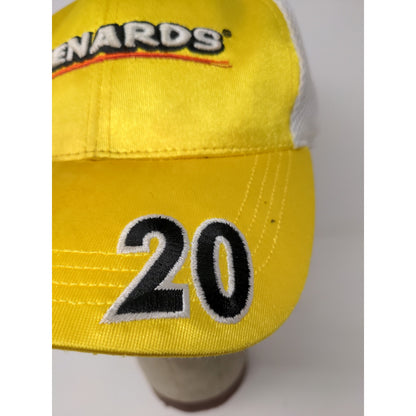Menards Indy Car Series Vision Racing Hat #20 One Fit Yellow White Meshback