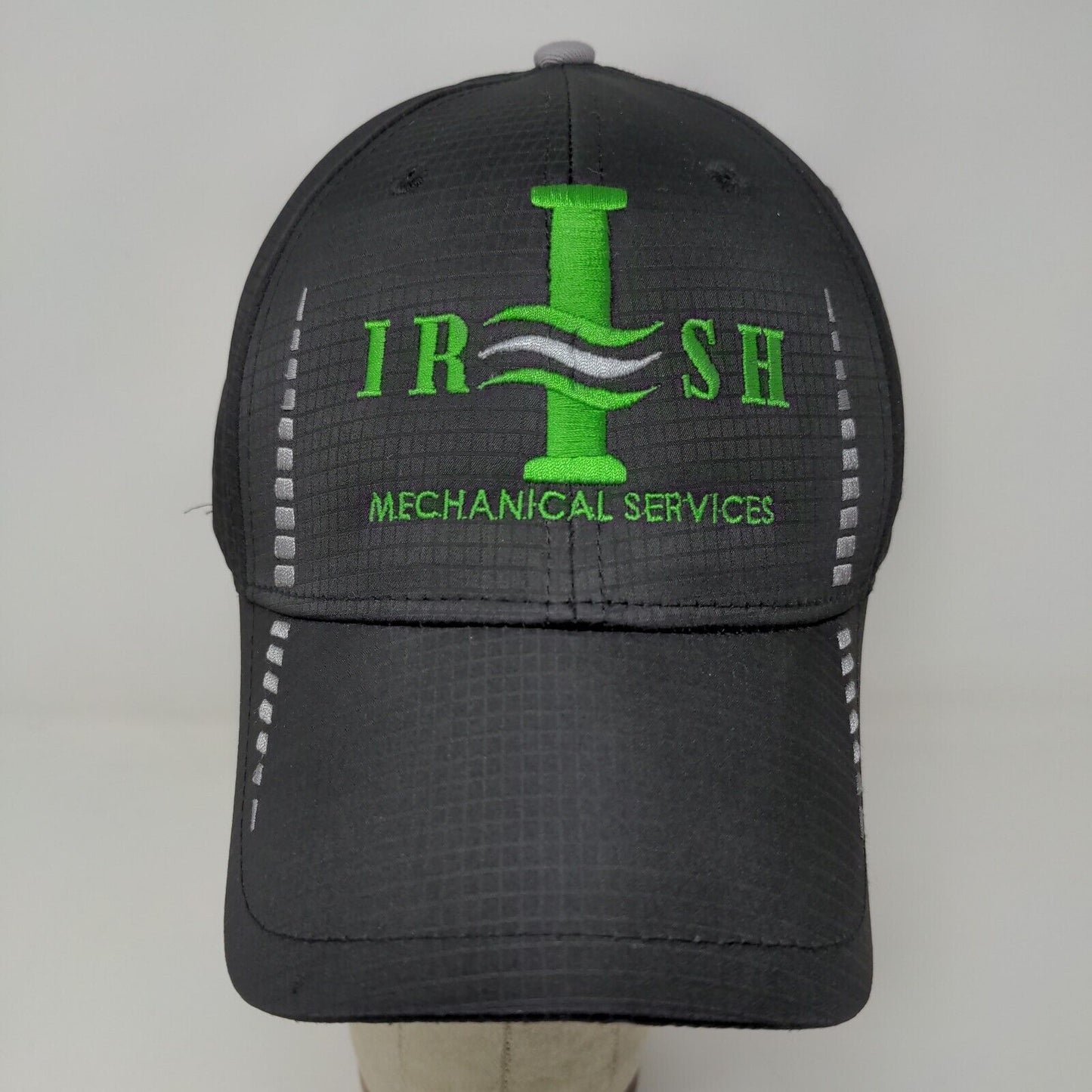 Cap America Golf Irish Mechanical Services Strapback Hat Black Adjustable