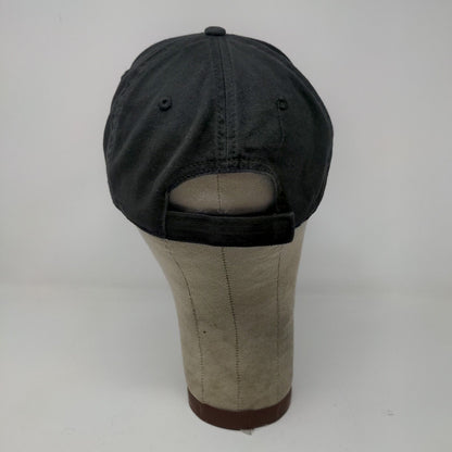 Indianapolis Motor Speedway IMS Strapback Hat Embroidered Logo Racing Black OSFM