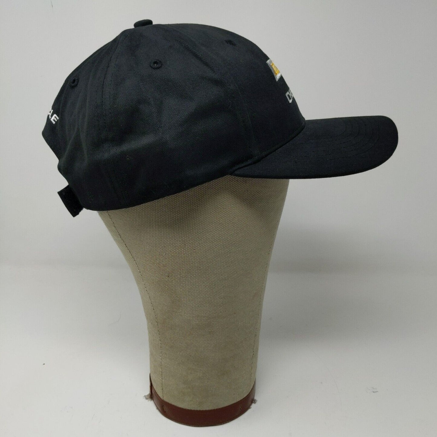 Chevrolet Strapback Hat Black Adjustable Winner's Circle Chevy Embroidered Logo