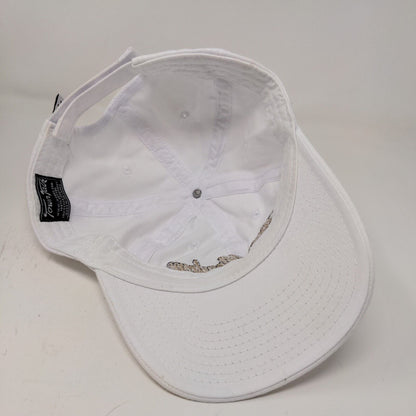Town Talk Men's Strapback Clover Meadows Golf Course Hat White Adjustable