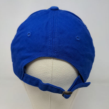 David & Young Women's Slideback Hat Blue OSFM Embroidered Blues Logo Cotton