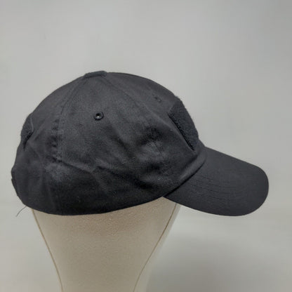 Rothco Men's Strapback Hat Black Size OSFA Big Hook & Loop Logo