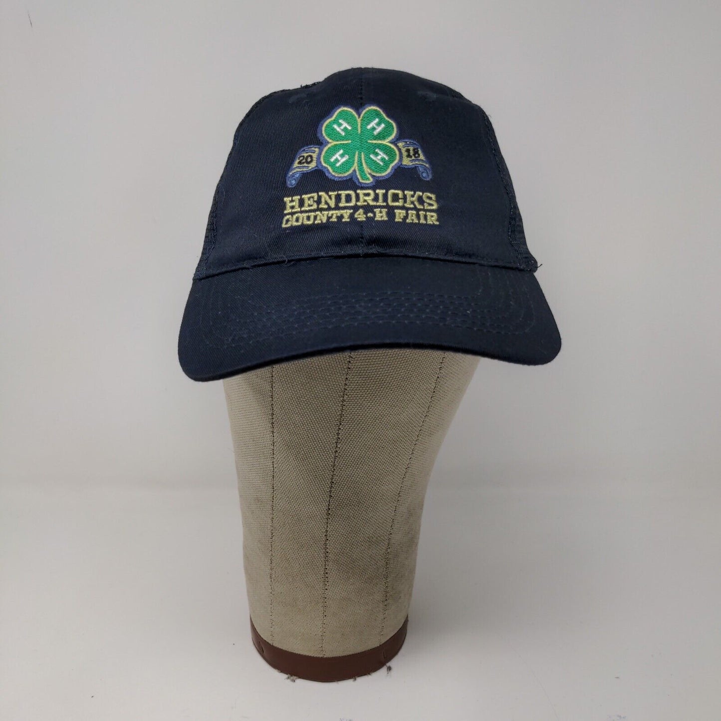 Otto Hendricks County 4-H Fair Blue Snapback Meshback Hat Cap One Size