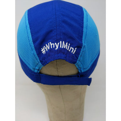 Indy 500 Festival One America Mini Marathon Strapback Hat Embroidered Logo Blue