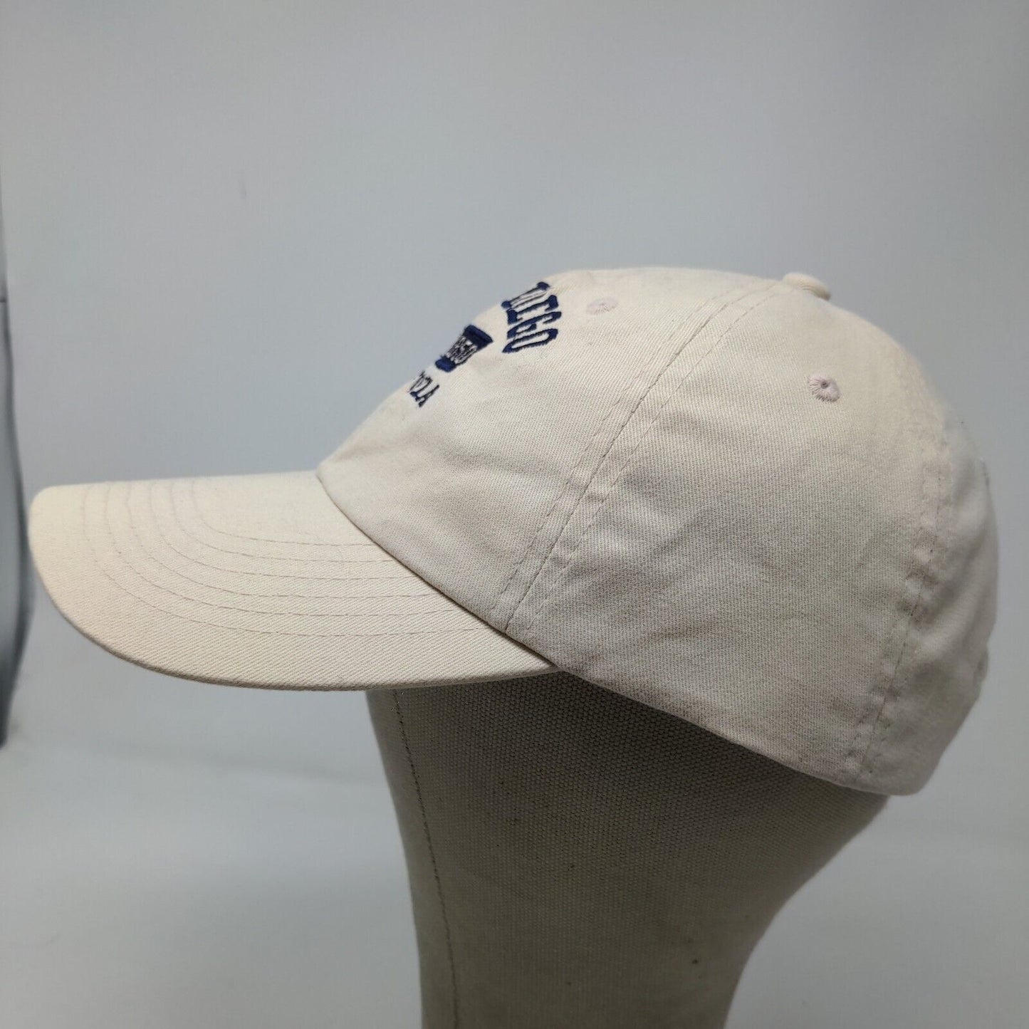 Big X Men's Slideback Hat Tan San Diego California Cap Cotton Embroidered