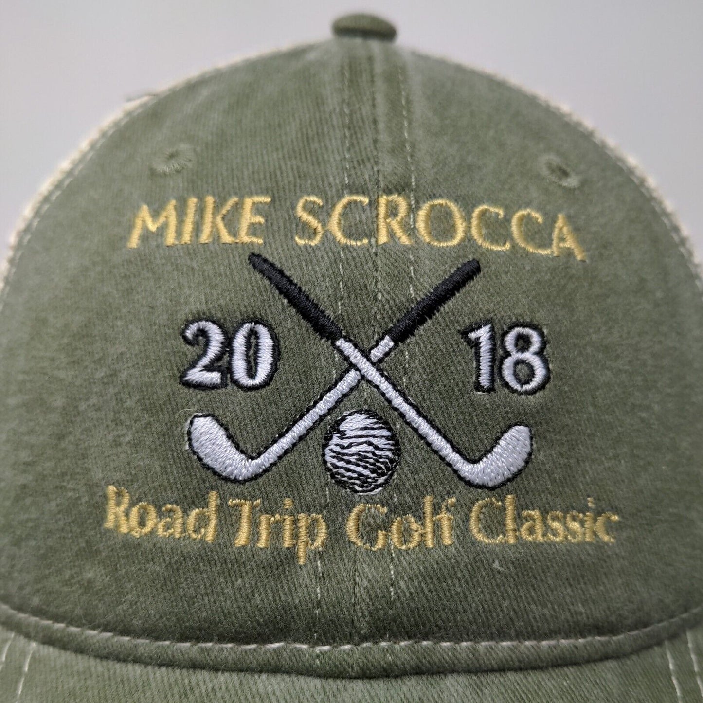 Cap America Mike Scrocca Golf Classic Snapback Mesh Back Hat Adjustable