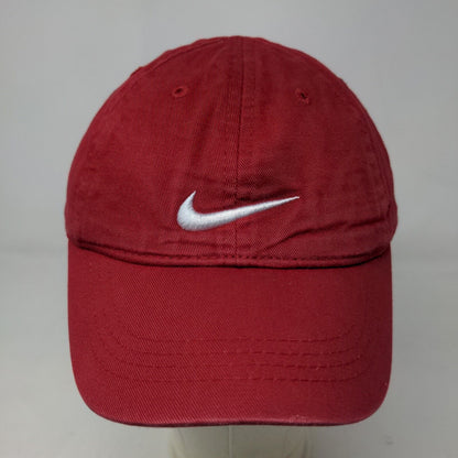 Nike Boys Toddler Strapback Hat Red Adjustable Embroidered Swoosh Logo