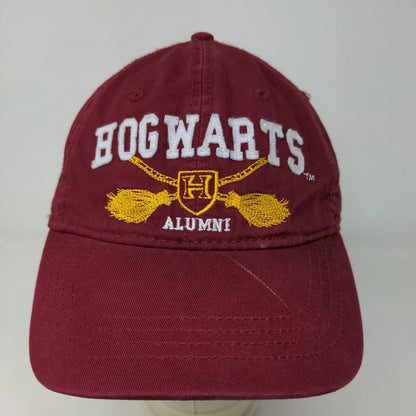 Harry Potter Men's Slideback Hat Red OSFM 14+ Embroidered Hogwarts Alumni Logo