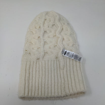Old Navy Cable Knit Beanie Toboggan Hat Acrylic/Nylon Blend One Size Cream