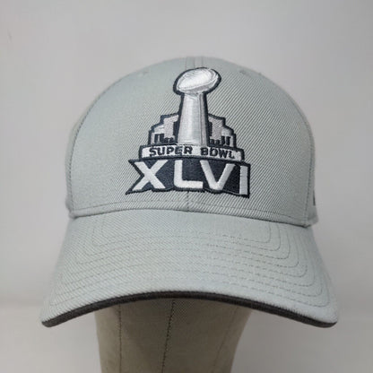 Reebok Men's NFL Super Bowl XLVI Indianapolis Colts Hat Strapback Gray OSFA