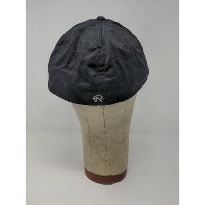 Nautica Competition Fitted Hat Size L/XL Black Embroidered Spell Out