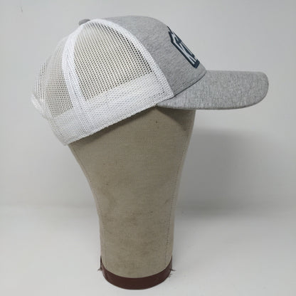 RARE SAMPLE Killik Snapback Mesh Back Hat Embroidered Logo Spell Out Gray White