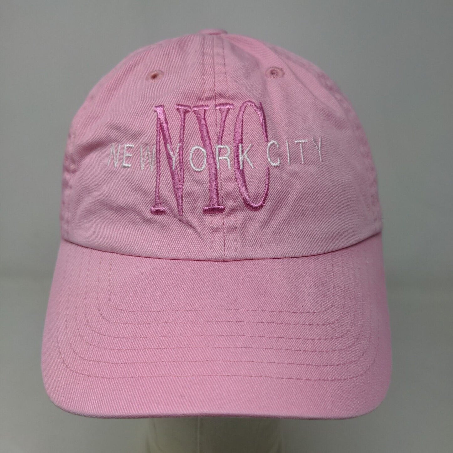 Danelley Women's Slideback Hat Pink Adjustable Embroidered New York City Logo