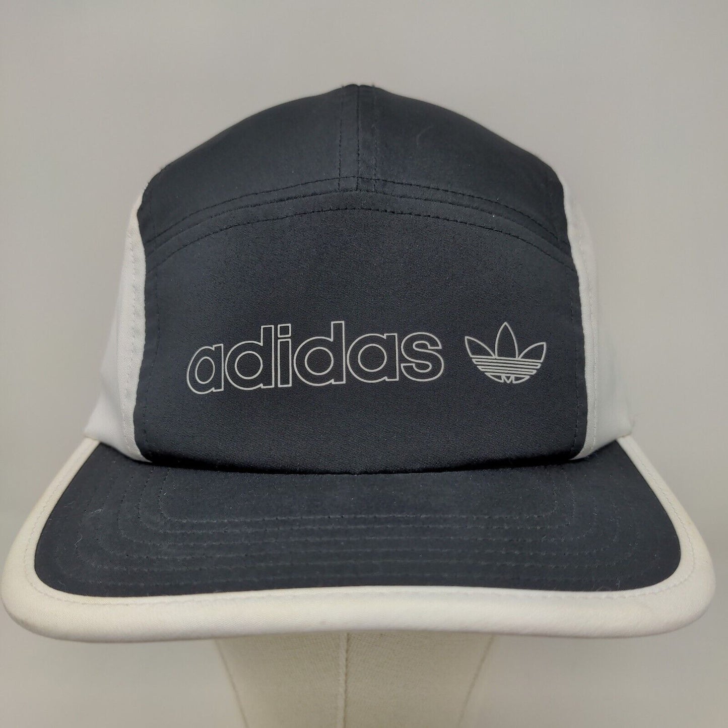 Adidas Men's Strapback Hat Black White OSFM Graphic Trefoil Logo