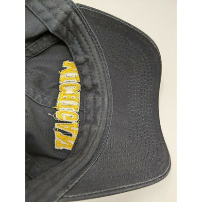 Legacy 92 Michigan Hat Embroidered Spell Out Slideback Cap Black