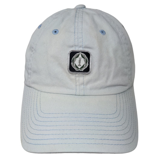 American Needle Men's Slideback Hat Light Blue Adjustable Embroidered Logo