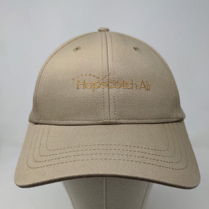 Lands' End Men's Strapback Hat Tan Size OS Hopscotch Air Embroidered Logo