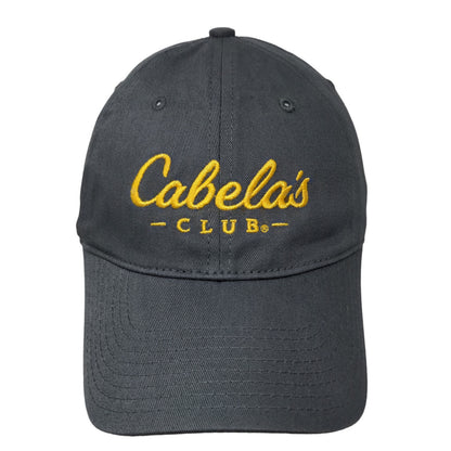 Cabela's Club Men's Slideback Hat Gray OSFM Embroidered Logo