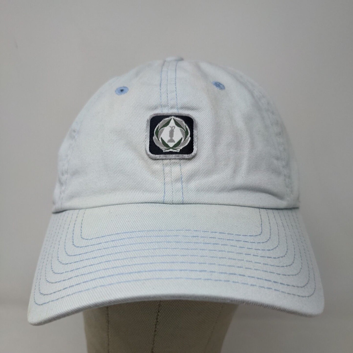 American Needle Men's Slideback Hat Light Blue Adjustable Embroidered Logo