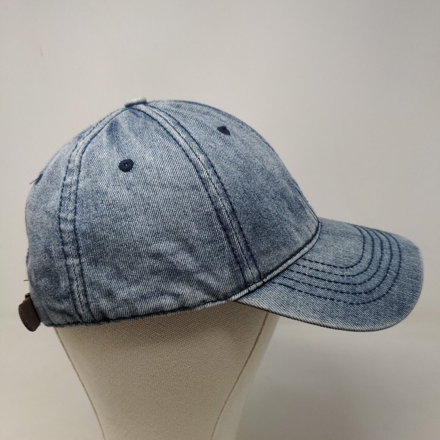 Unbranded Men's Slideback Hat Blue Size OSFM Denim Blank Cotton