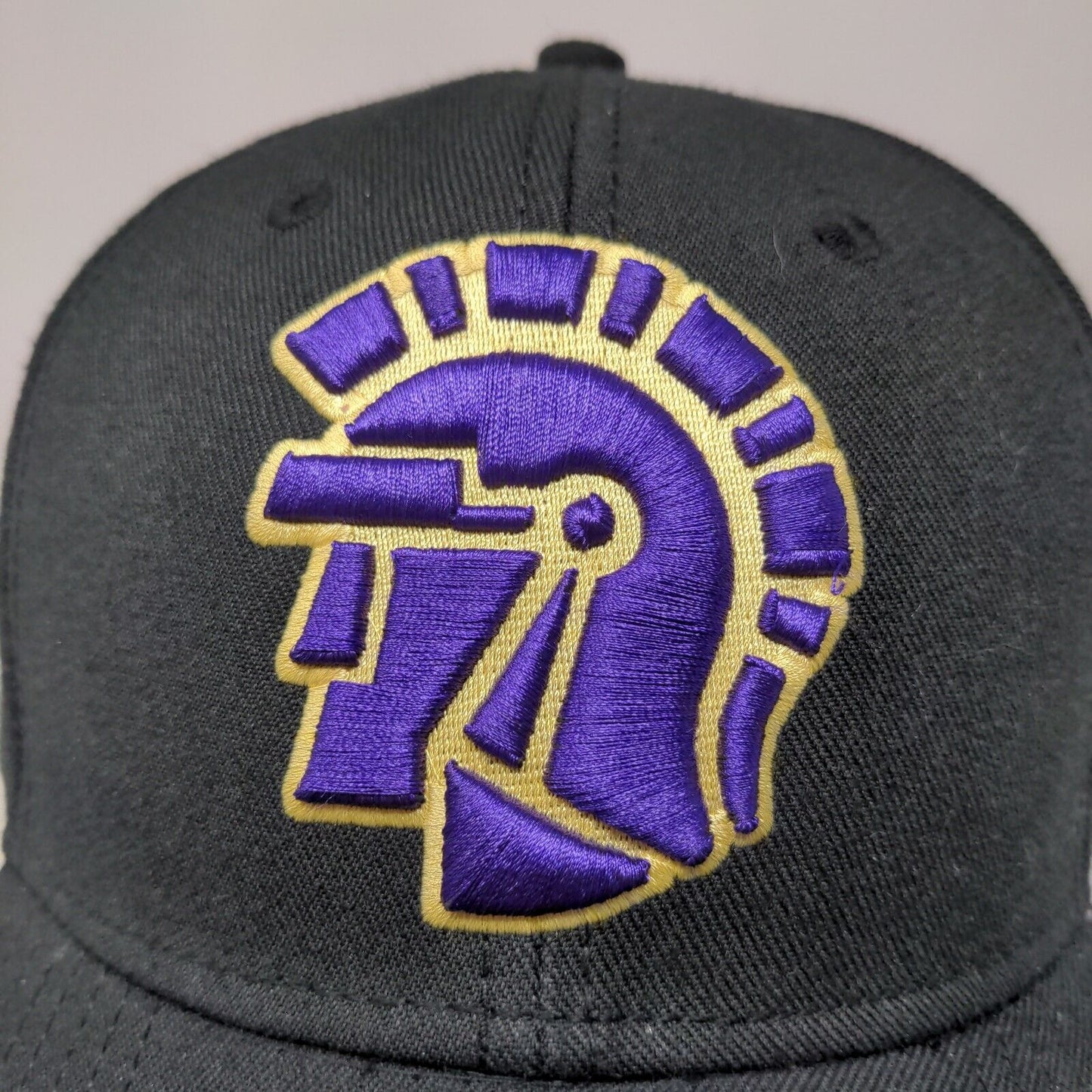 The Game Men's Snapback Hat Black OSFM Embroidered Trojan Acrylic Wool Blend