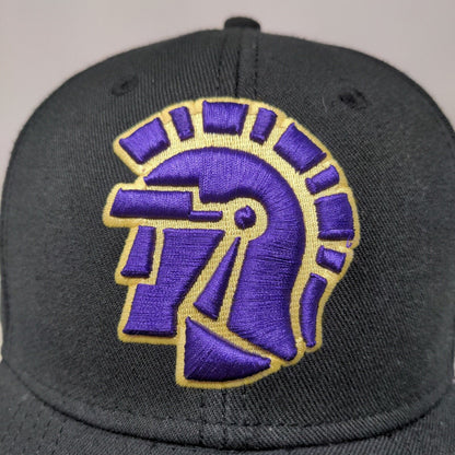 The Game Men's Snapback Hat Black OSFM Embroidered Trojan Acrylic Wool Blend