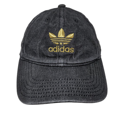 Adidas Men's Slideback Hat Gray OSFW Embroidered Gold Trefoil Logo