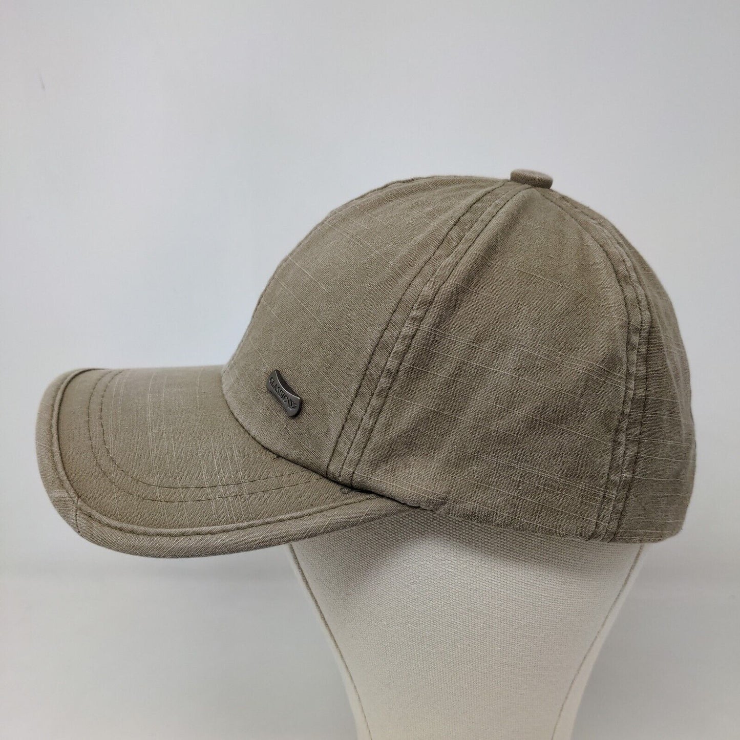 Unbranded Men's Slideback Hat Tan Adjustable Tag Logo Classic Cotton Blend