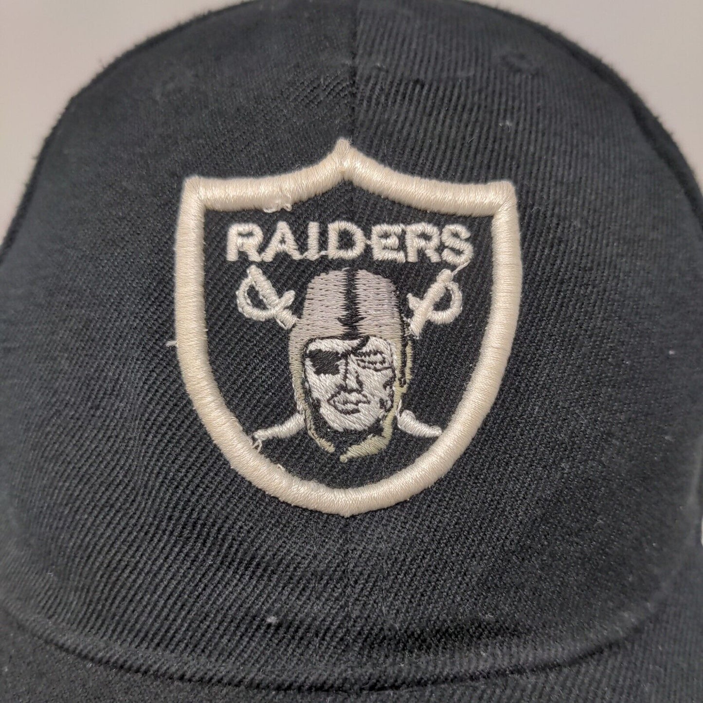 Reebok Las Vegas Raiders Strapback Hat Black Adjustable Embroidered Logo