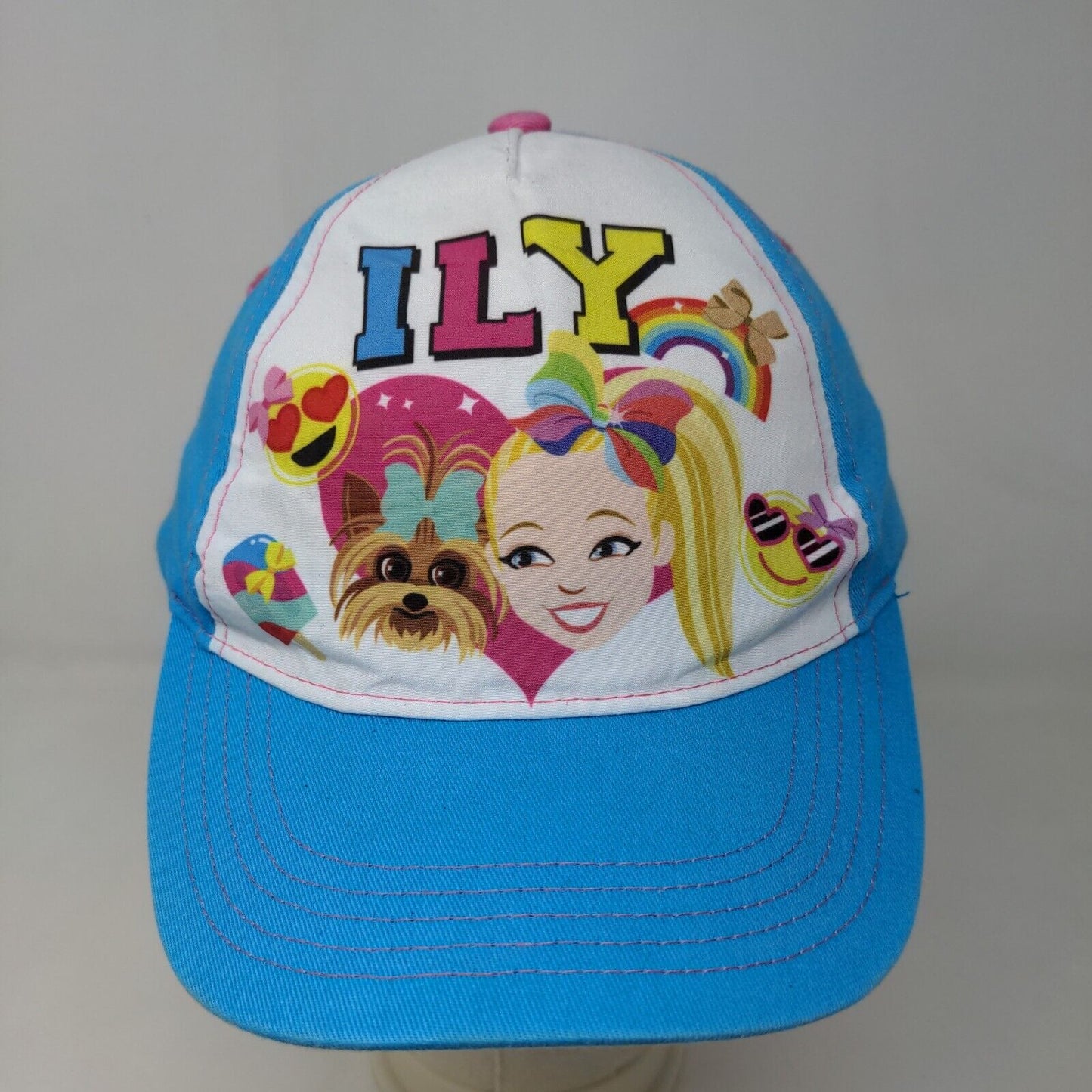 Nickelodeon Girl's JoJo Siwa Strapback Hat Multicolor OSFM Graphic 2020 Logo Dog