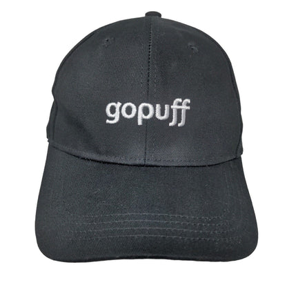 GoPuff Men's Slideback Hat Black Adjustable Embroidered Logo