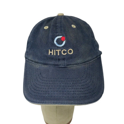 Otto Hitco Strapback Hat Blue Adjusted Embroidered Logo Cotton