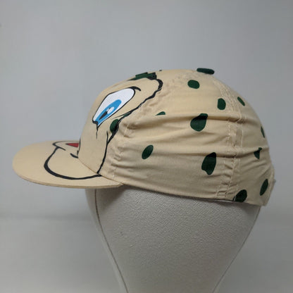 Riuland Boy's Strapback Hat Tan Adjustable Graphic Face Logo Spots