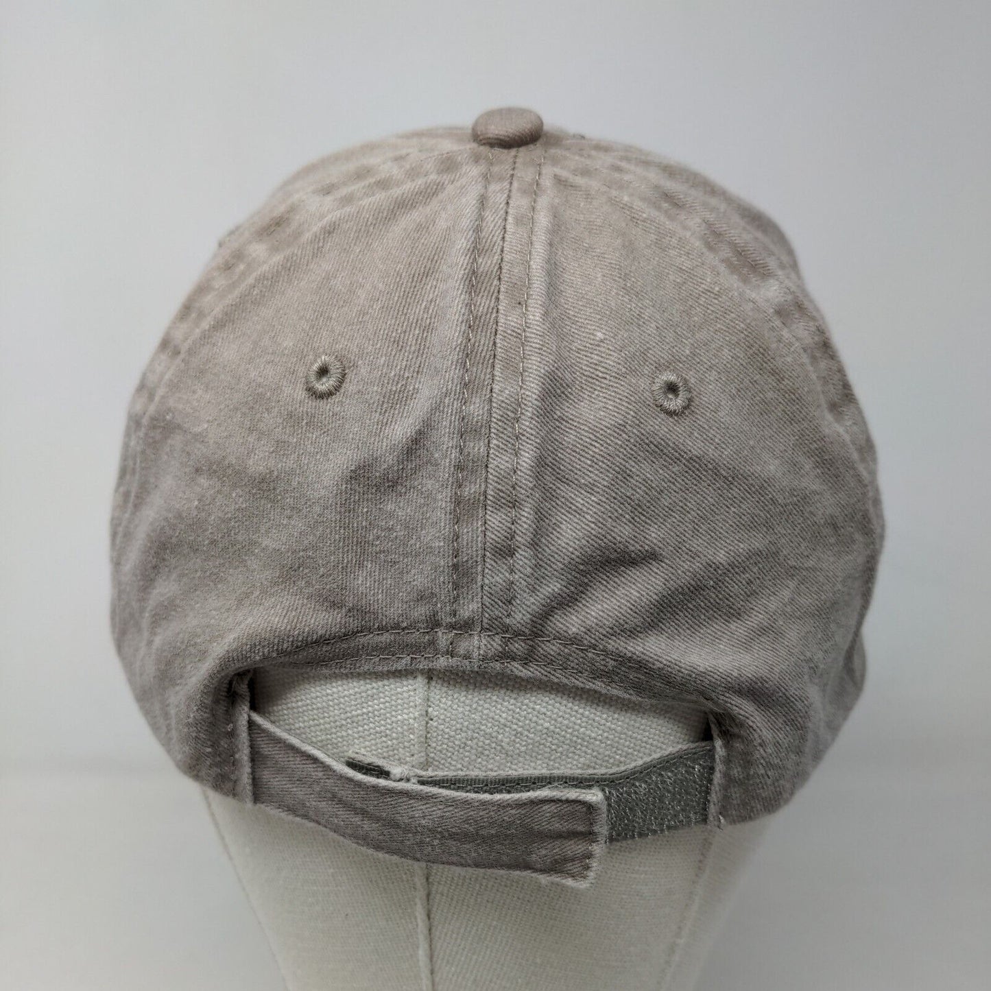 Unbranded Men's Strapback Hat Tan Size OSFM Blank Adjustable