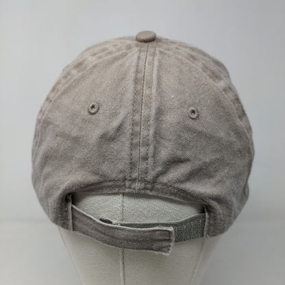 Unbranded Men's Strapback Hat Tan Size OSFM Blank Adjustable