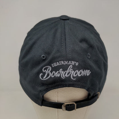 Yupoong Men's Slideback Hat Black Embroidered Logo Chairman's Boardroom