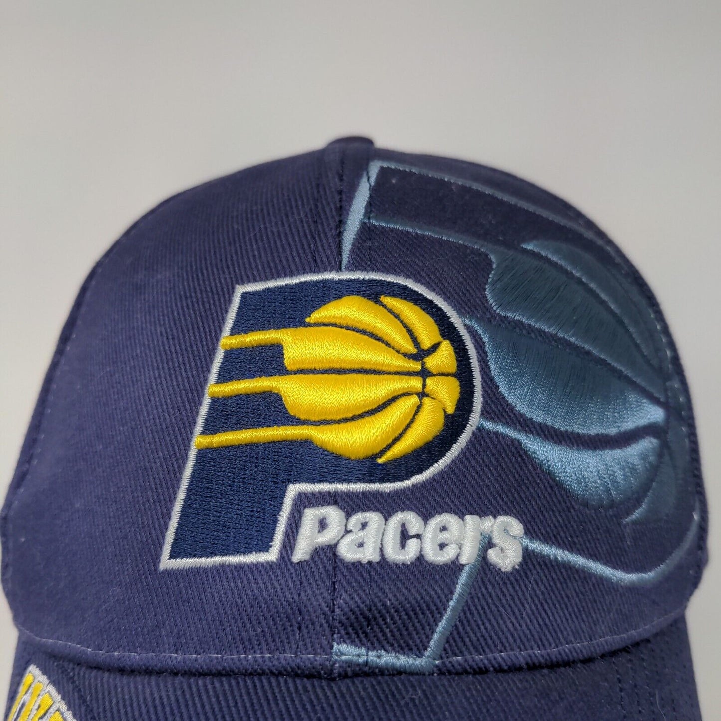 NBA Indiana Pacers Strapback Hat Blue Yellow OSFA Embroidered Logo