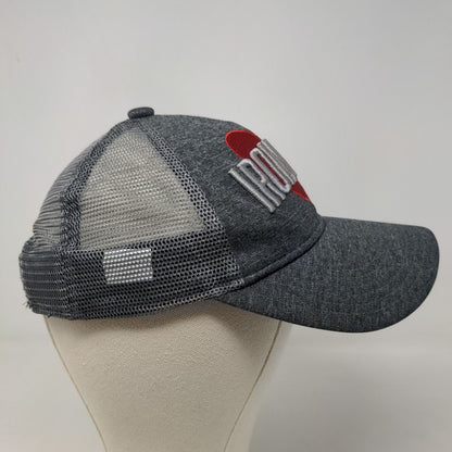 New Era 9 Twenty Boys Snapback Mesh Back Hat Gray Youth Lehigh Valley Iron Pigs