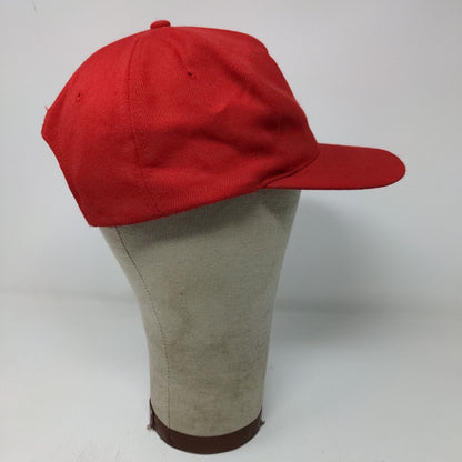 The Sportsman Mens Wool Blend Snapback Hat Red OSFA Embroidered P Logo