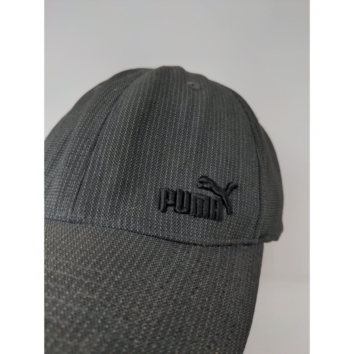 Puma FlexFit Hat Gray Embroidered Logo Size L/XL Some Stains