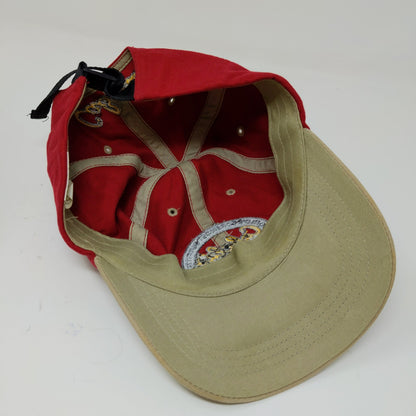 Paramount Headgear Cabela's Slideback Hat Embroidered Logo Red OSFA